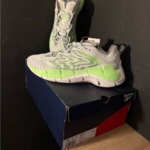 Reebok Lime and Gray Athletic Shoes